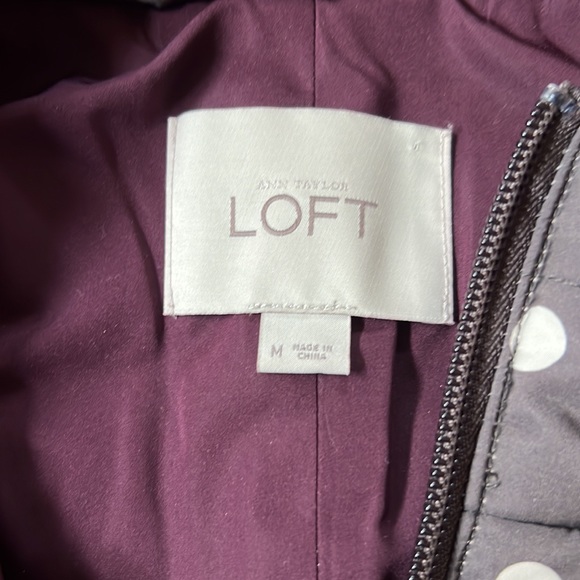 Loft Charcoal Grey & Creamy White Polka Dot Vest - Picture 5 of 8